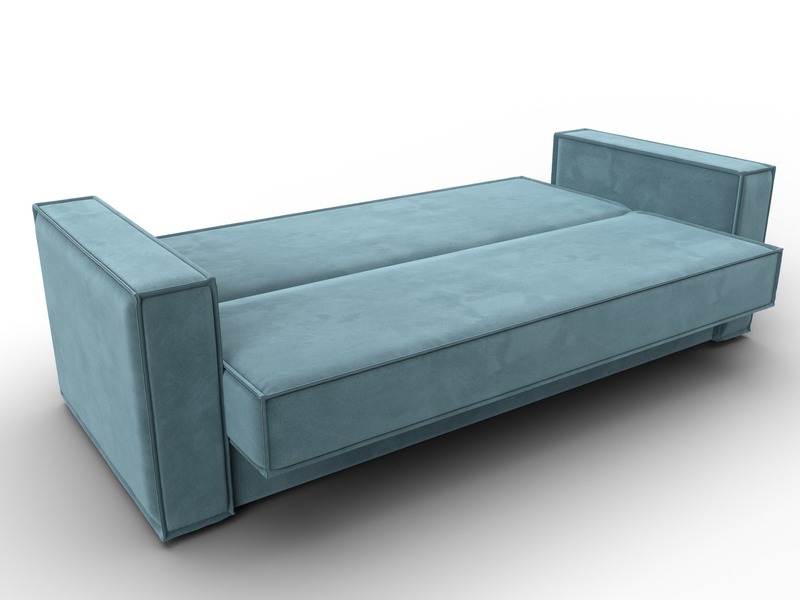 Диван-книжка Куба, Велюр, SEVEN 113 бирюзовый