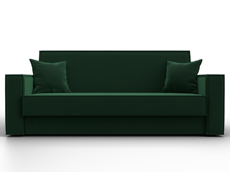 Диван-книжка Куба, Велюр, SEVEN 626 зеленый