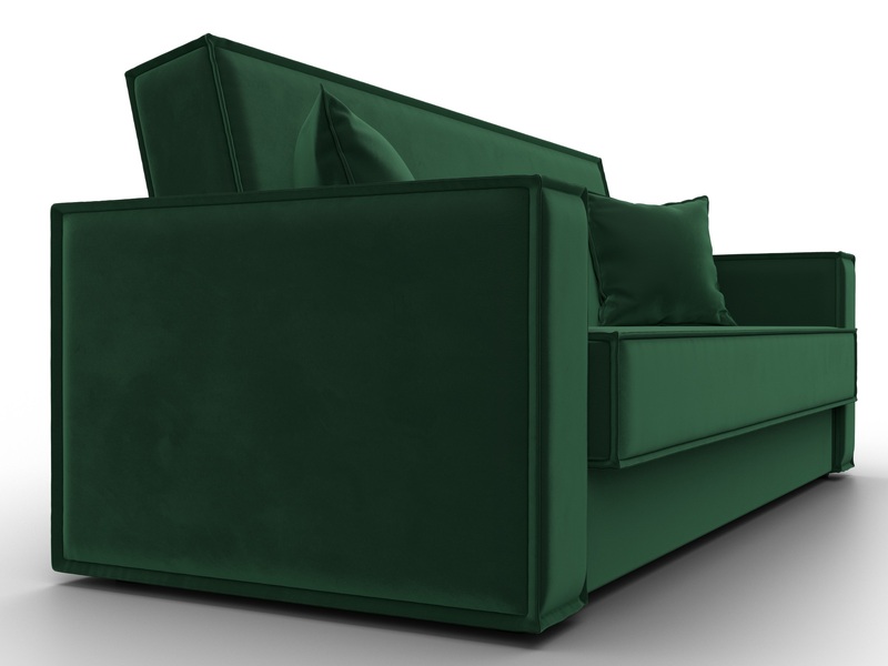 Диван-книжка Куба, Велюр, SEVEN 626 зеленый
