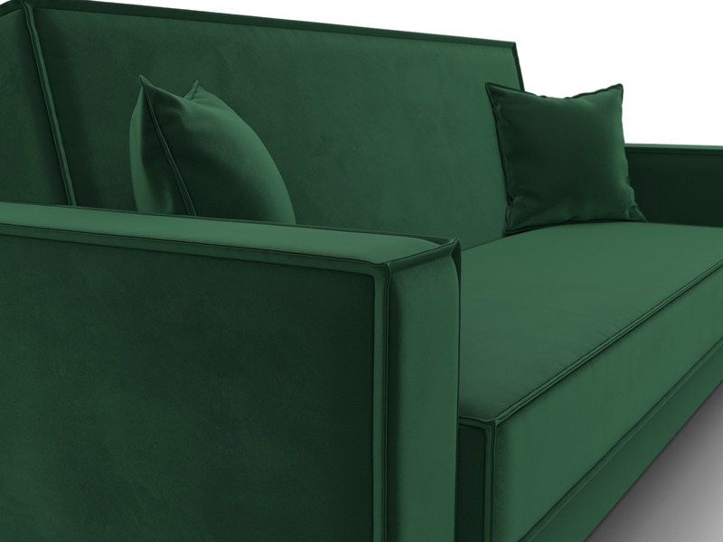 Диван-книжка Куба, Велюр, SEVEN 626 зеленый