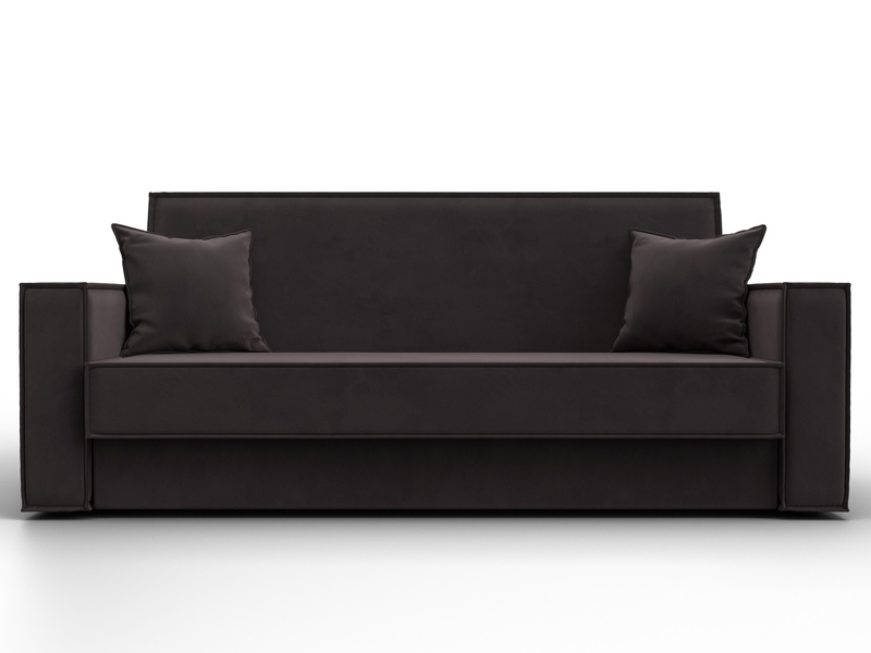 Диван-книжка Куба, Велюр, SEVEN 727 коричневый