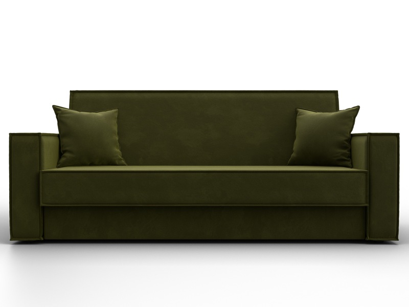 Диван-книжка Куба, Микровельвет, Зеленый