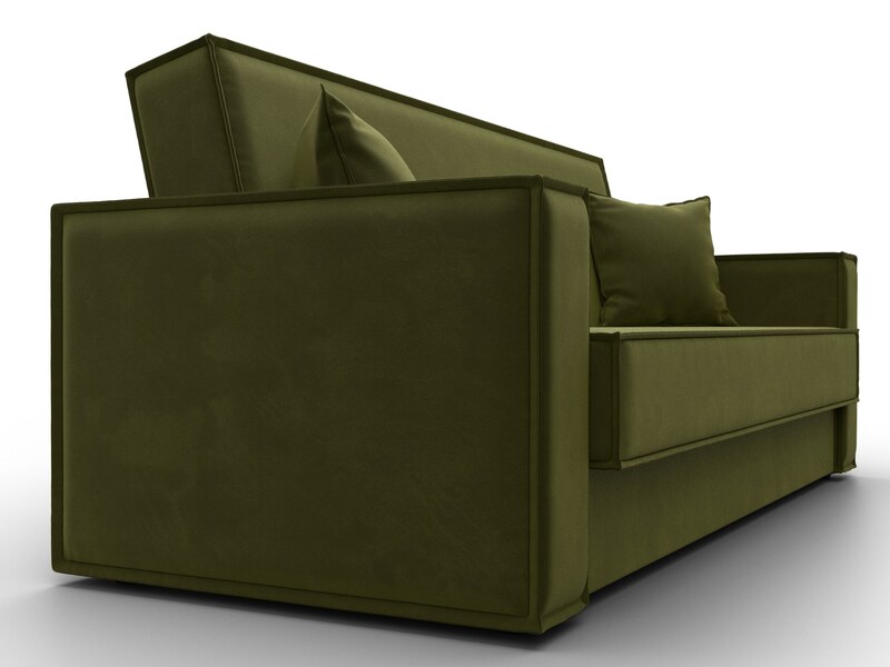 Диван-книжка Куба, Микровельвет, Зеленый