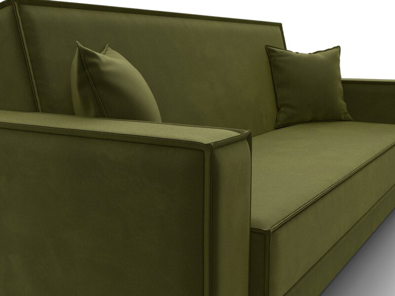 Диван-книжка Куба, Микровельвет, Зеленый