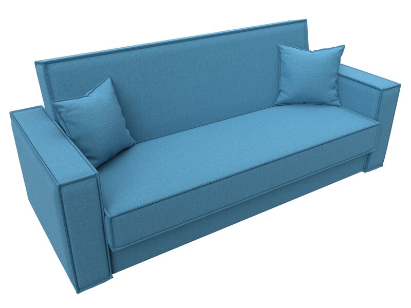 Диван-книжка Куба, Рогожка, Амур 10 голубой