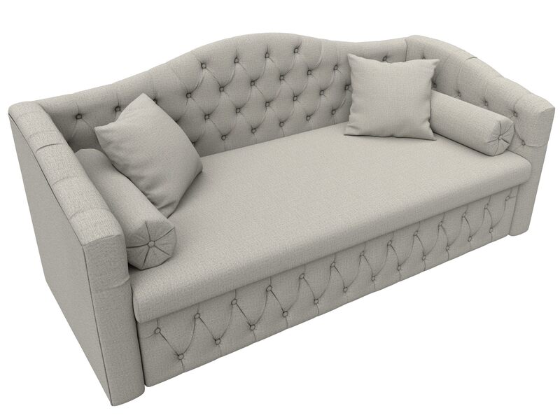 Диван детский прямой Мечта, Рогожка, Амур 02 бежевый