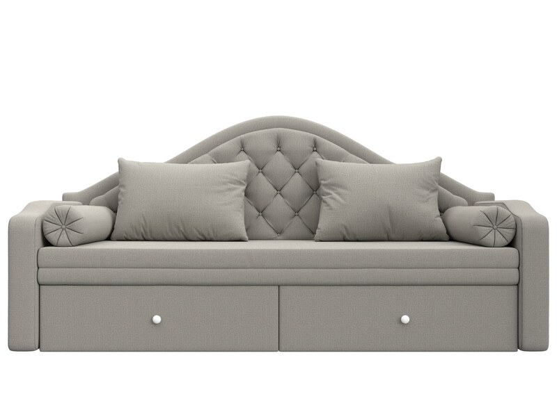 Диван детский прямой Сойер, Рогожка, Амур 02 бежевый