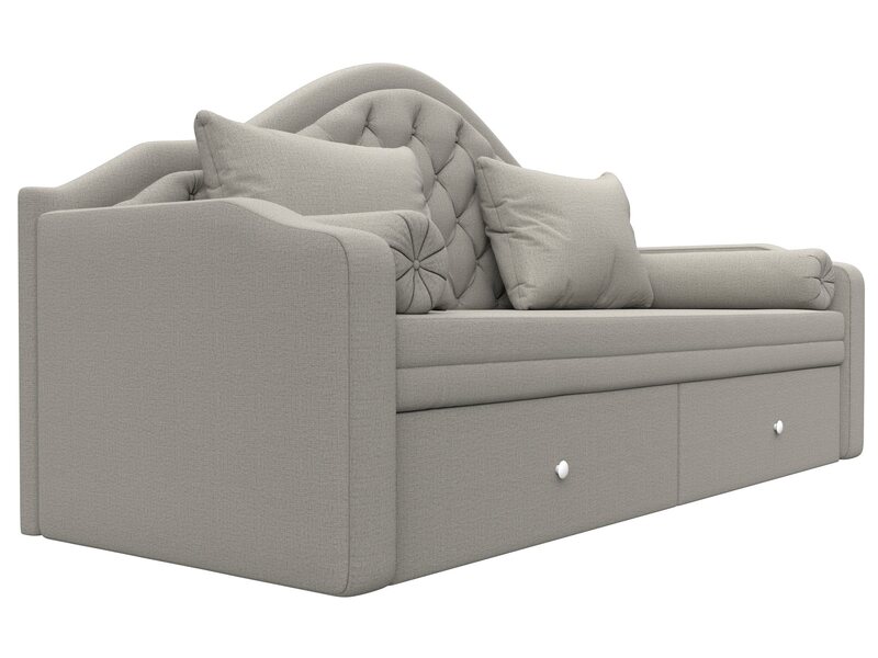 Диван детский прямой Сойер, Рогожка, Амур 02 бежевый