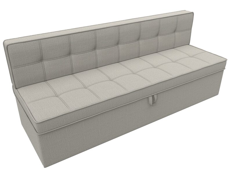 Диван кухонный прямой Техас, Рогожка, Амур 02 бежевый