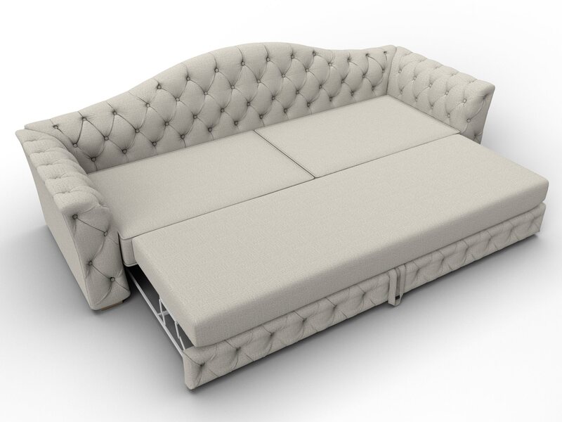 Диван прямой Артис, Рогожка, Амур 02 бежевый