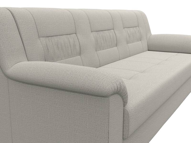 Диван прямой Карелия, Рогожка, Амур 02 бежевый