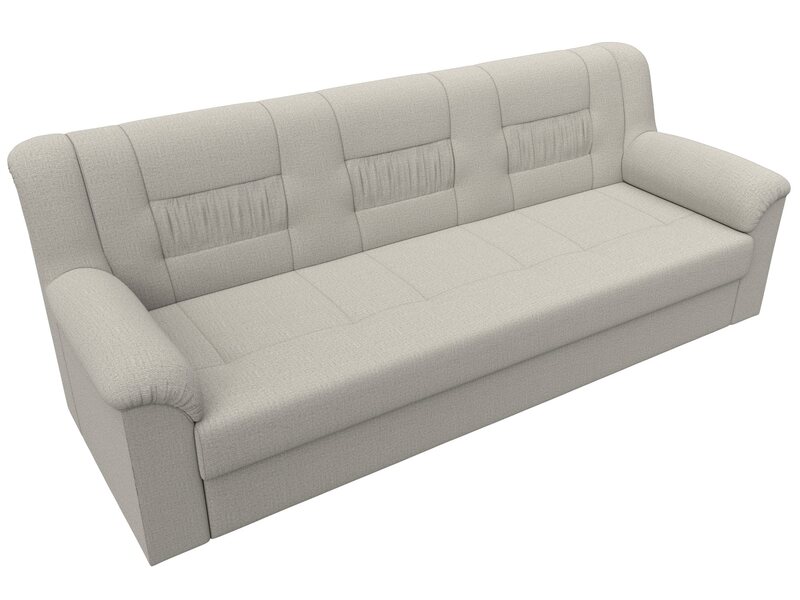 Диван прямой Карелия, Рогожка, Амур 02 бежевый