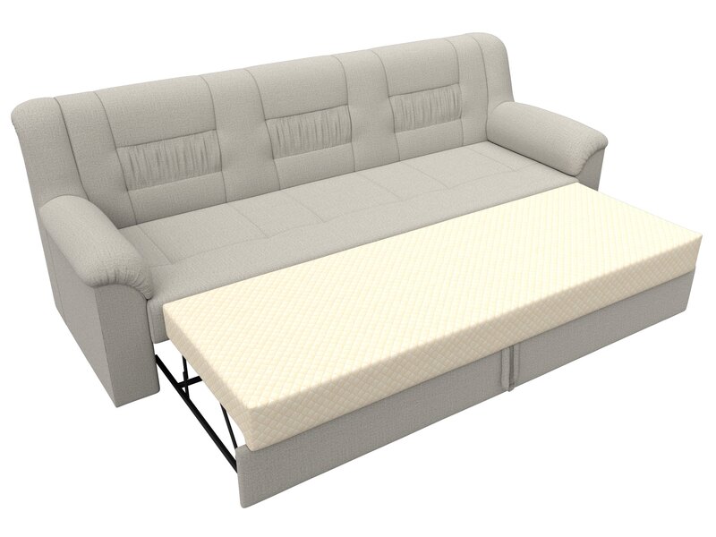 Диван прямой Карелия, Рогожка, Амур 02 бежевый