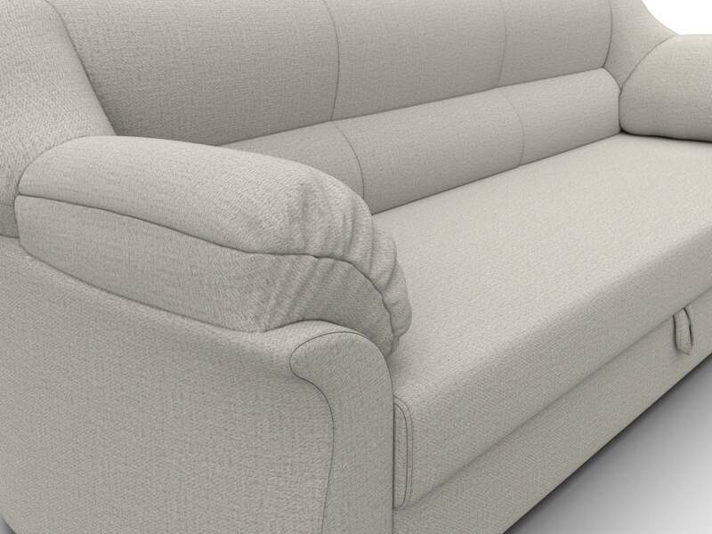 Диван прямой Карнелла, Рогожка, Амур 02 бежевый