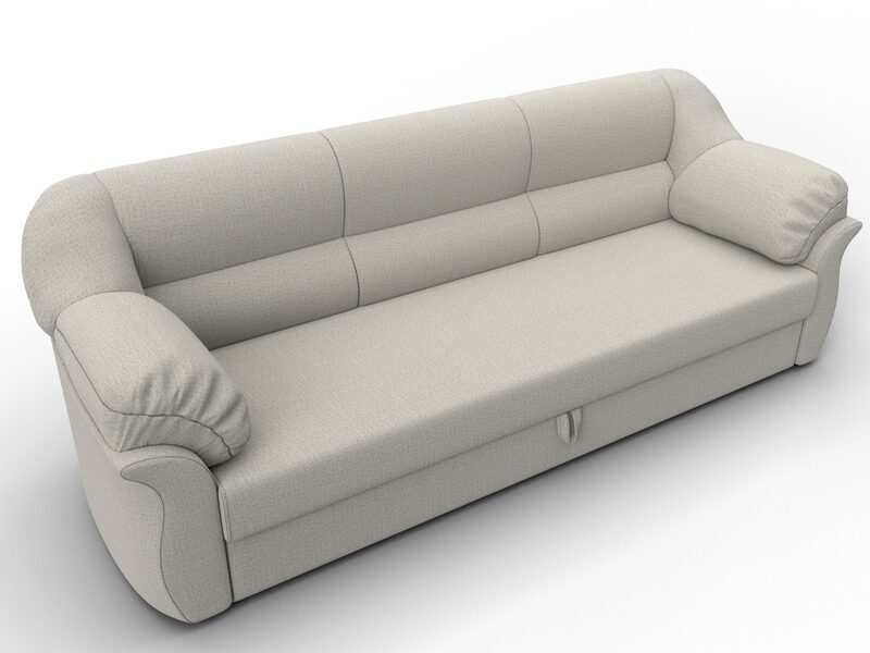 Диван прямой Карнелла, Рогожка, Амур 02 бежевый