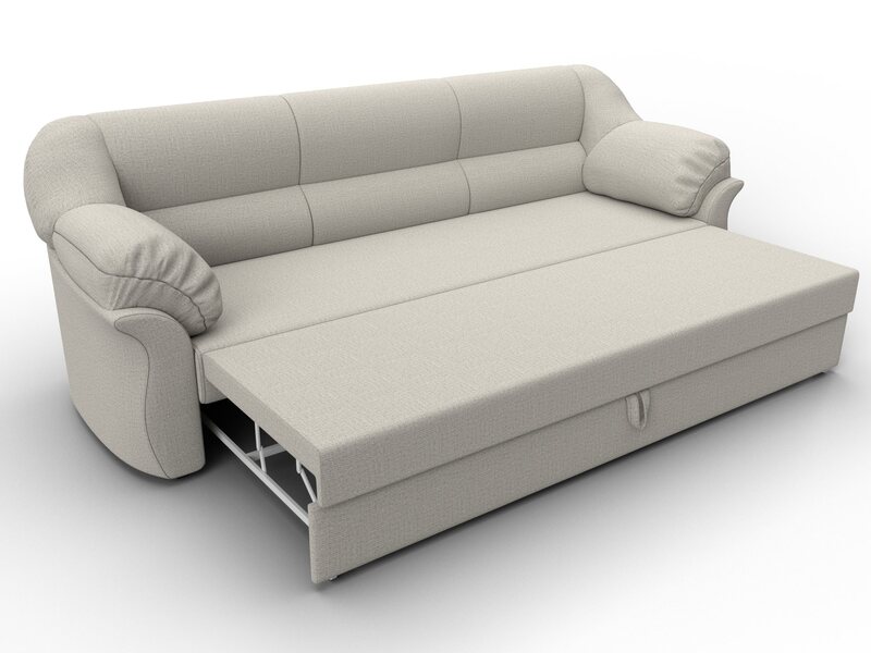 Диван прямой Карнелла, Рогожка, Амур 02 бежевый