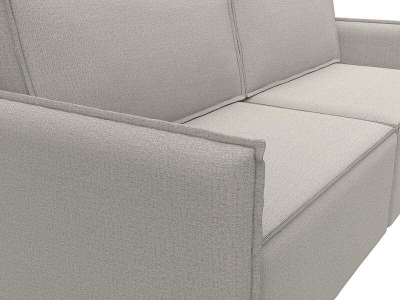 Диван прямой Либерти, Рогожка, Амур 02 бежевый