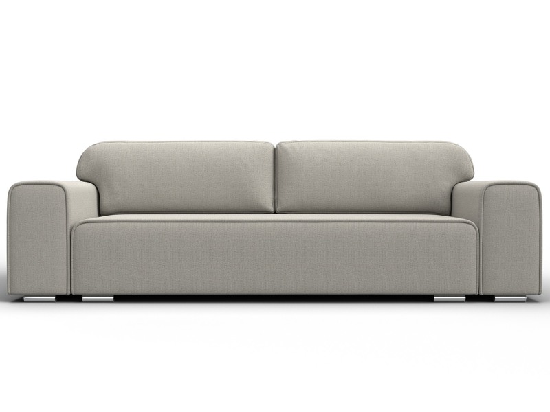 Диван прямой Лига-029, Рогожка, Амур 02 бежевый