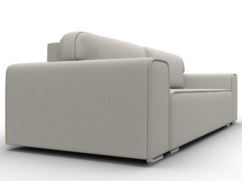 Диван прямой Лига-029, Рогожка, Амур 02 бежевый