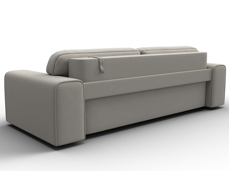 Диван прямой Лига-029, Рогожка, Амур 02 бежевый