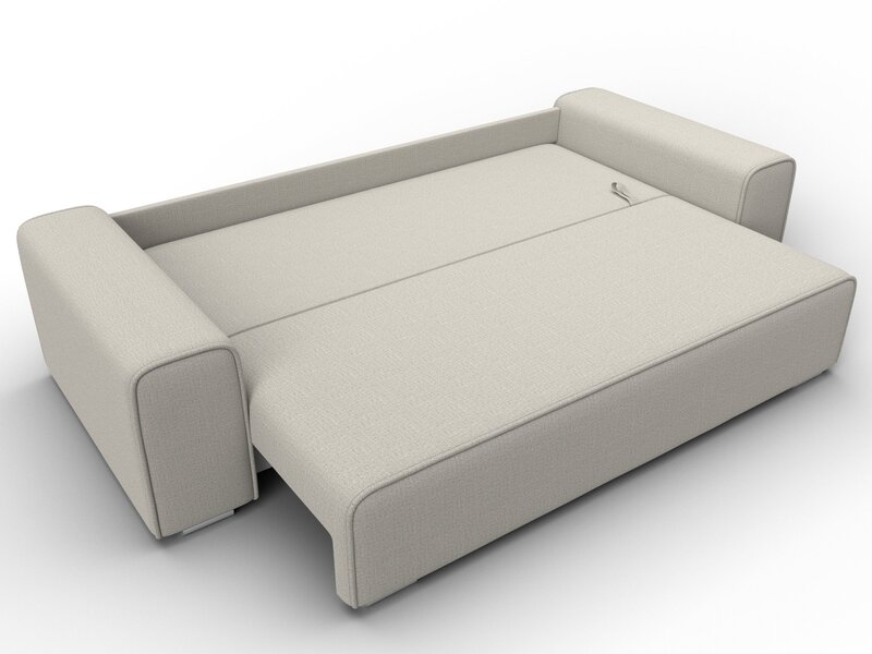 Диван прямой Лига-029, Рогожка, Амур 02 бежевый