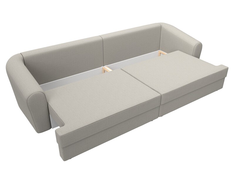 Диван прямой Милтон, Рогожка, Амур 02 бежевый