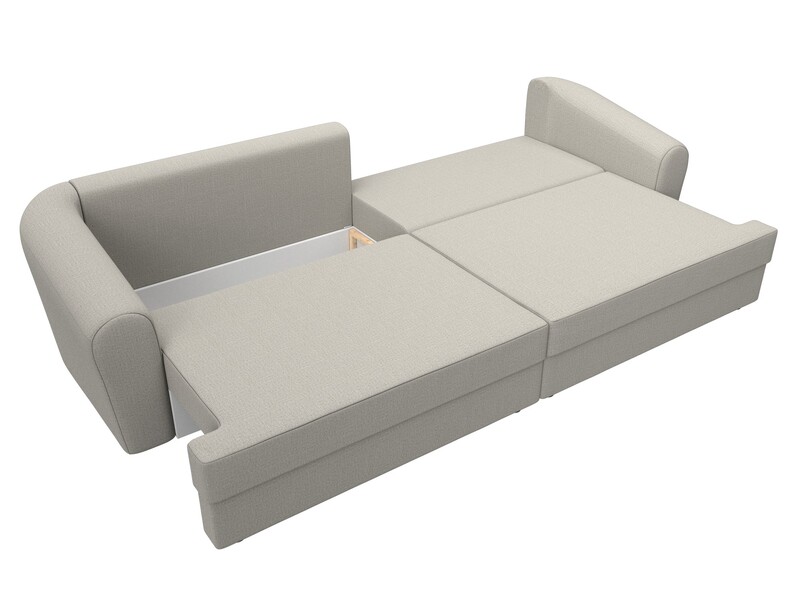 Диван прямой Милтон, Рогожка, Амур 02 бежевый