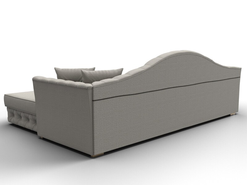 Диван угловой Артис правый угол, Рогожка, Амур 02 бежевый