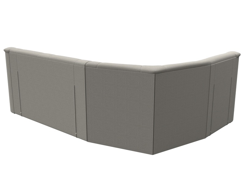 Диван угловой Карелия левый угол, Рогожка, Амур 02 бежевый