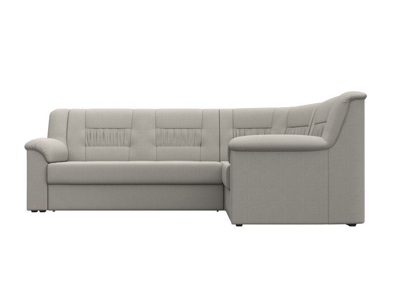 Диван угловой Карелия правый угол, Рогожка, Амур 02 бежевый