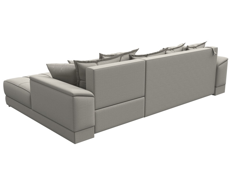 Диван угловой НордСтар правый угол, Рогожка, Амур 02 бежевый