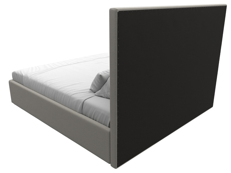 Кровать интерьерная Афродита 180, Рогожка, Амур 02 бежевый