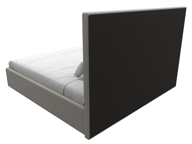 Кровать интерьерная Афродита 200, Рогожка, Амур 02 бежевый