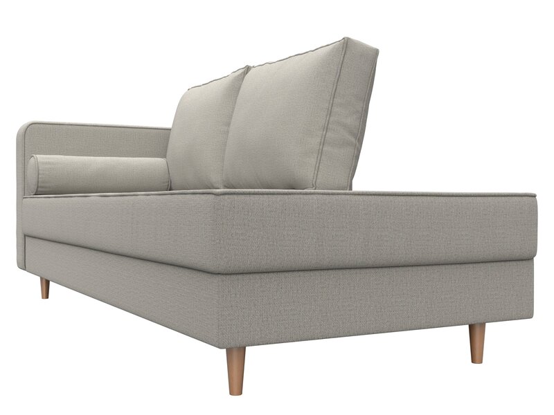 Кушетка Прайм левая, Рогожка, Амур 02 бежевый