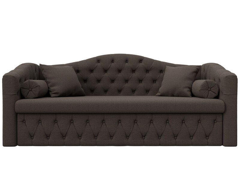 Диван детский прямой Мечта, Рогожка, Амур 05 коричневый