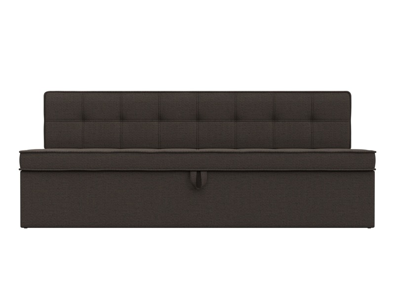 Диван кухонный прямой Техас, Рогожка, Амур 05 коричневый