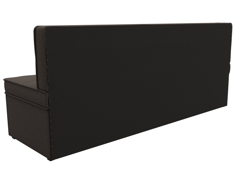 Диван кухонный прямой Техас, Рогожка, Амур 05 коричневый