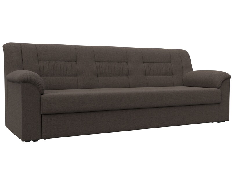 Диван прямой Карелия, Рогожка, Амур 05 коричневый