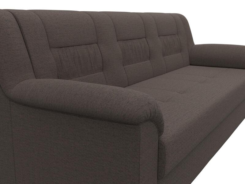 Диван прямой Карелия, Рогожка, Амур 05 коричневый