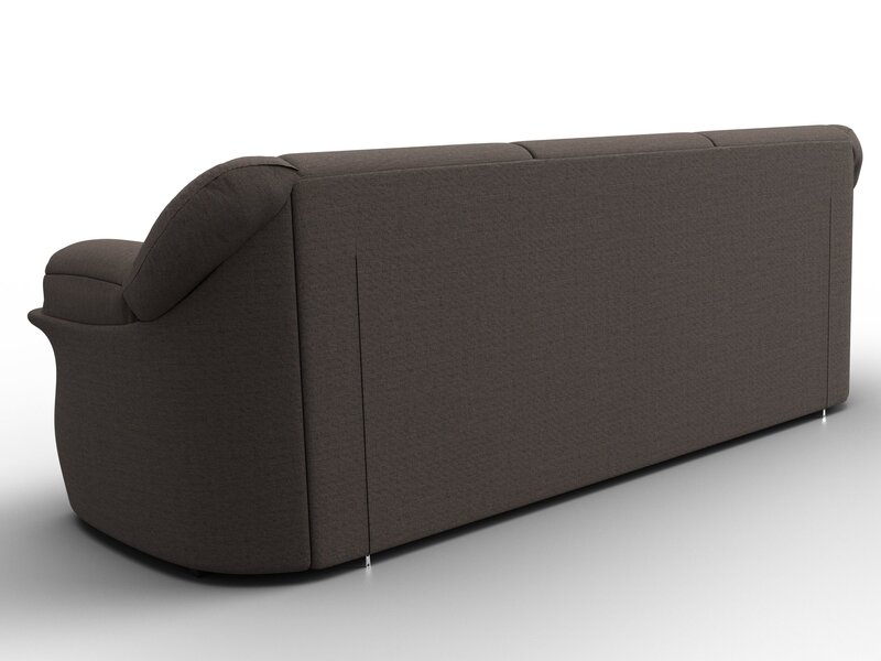 Диван прямой Карнелла, Рогожка, Амур 05 коричневый