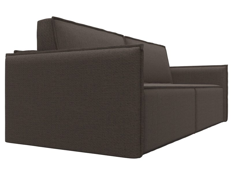 Диван прямой Либерти, Рогожка, Амур 05 коричневый