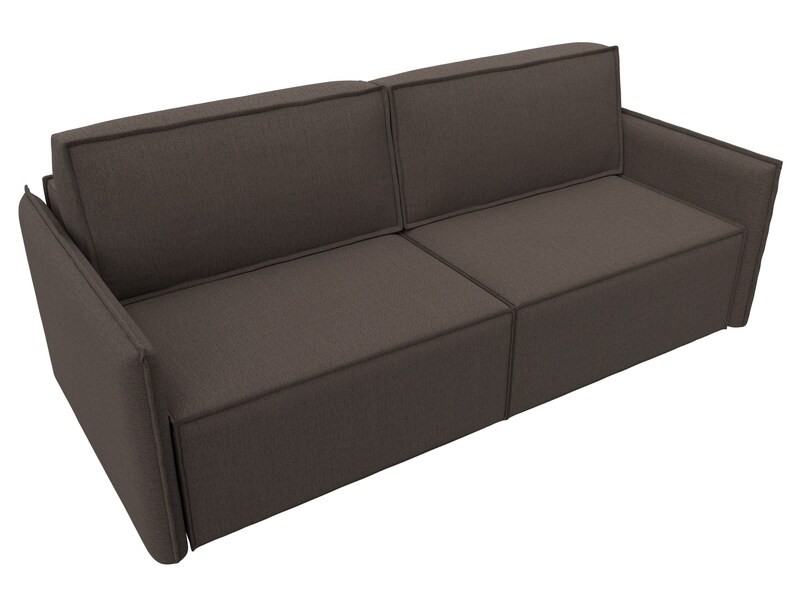 Диван прямой Либерти, Рогожка, Амур 05 коричневый