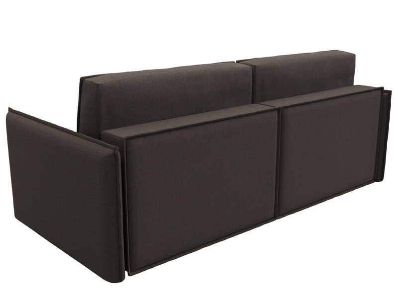 Диван прямой Либерти, Рогожка, Амур 05 коричневый