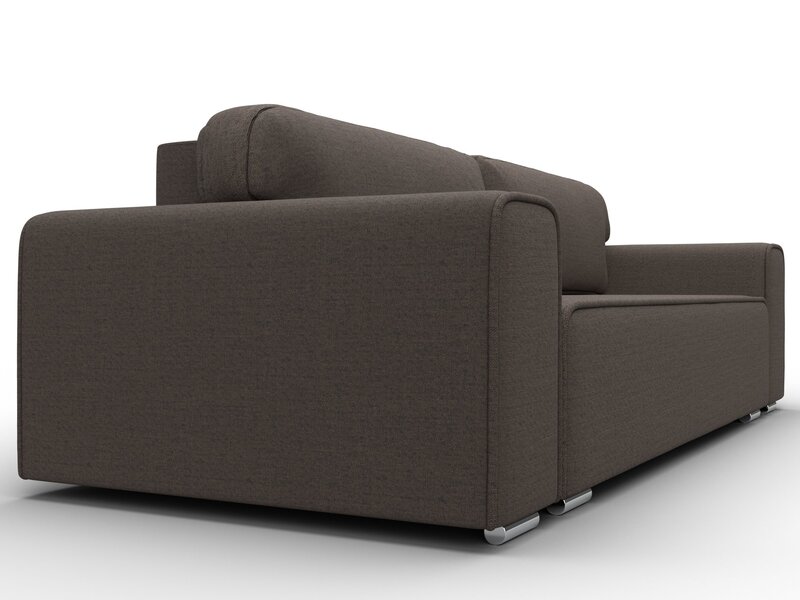 Диван прямой Лига-029, Рогожка, Амур 05 коричневый