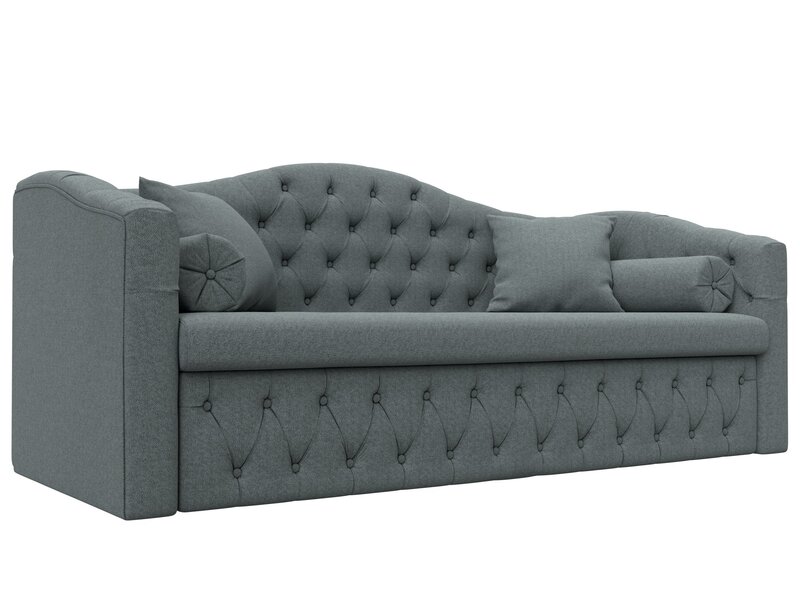 Диван детский прямой Мечта, Рогожка, Амур 07 серый