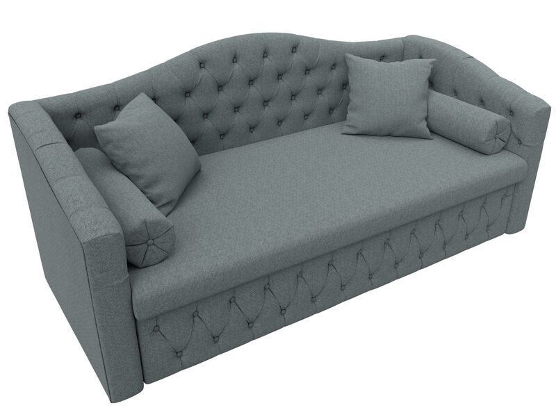 Диван детский прямой Мечта, Рогожка, Амур 07 серый