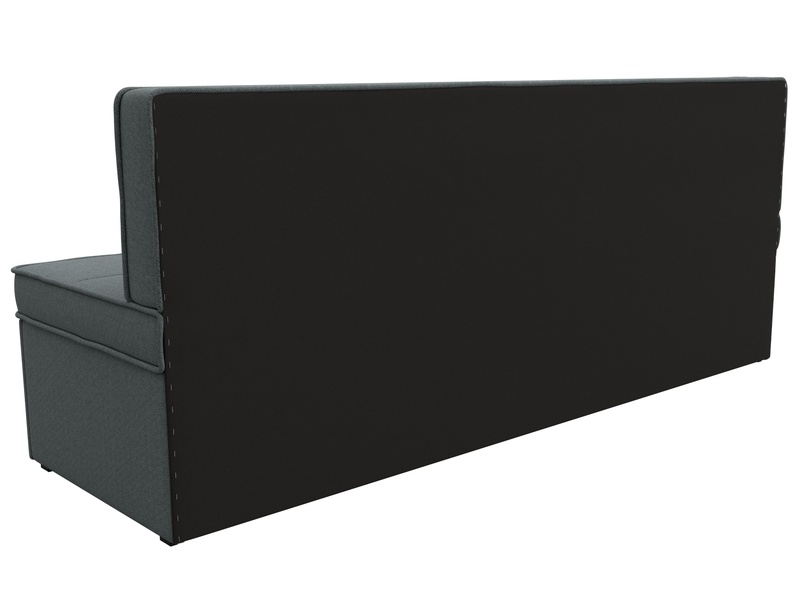 Диван кухонный прямой Техас, Рогожка, Амур 07 серый