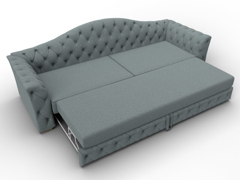 Диван прямой Артис, Рогожка, Амур 07 серый