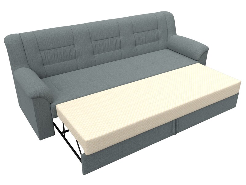 Диван прямой Карелия, Рогожка, Амур 07 серый