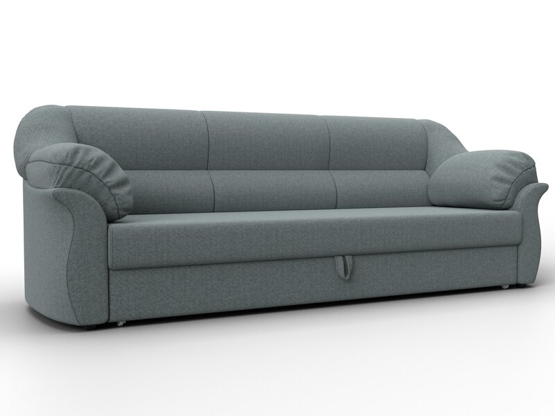 Диван прямой Карнелла, Рогожка, Амур 07 серый